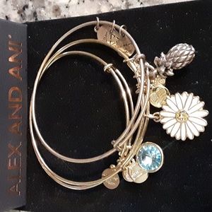 Three Alex and Ani Bracelets Lot